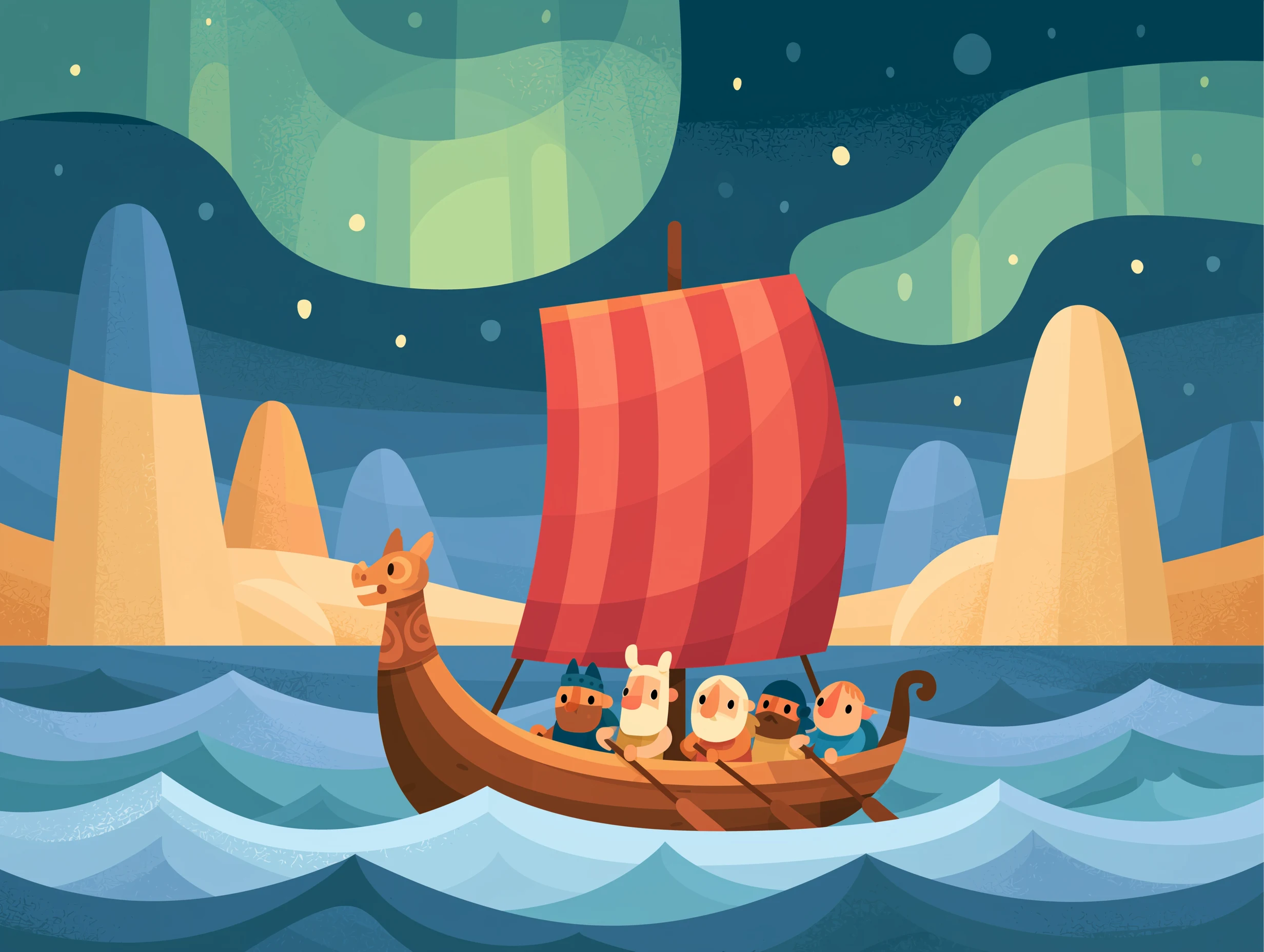 The Vikings and their ships